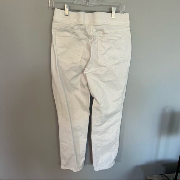 Soft Surroundings Pull On Straight Leg Pants Women's Size Small / 6 - 8 in White - Picture 3 of 7